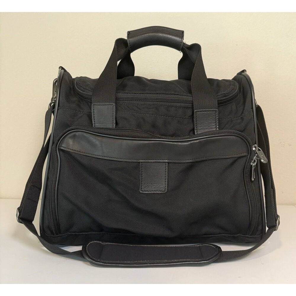 VTG Rare Hartmann Intensity Collection Black Nylon Leather Satchel